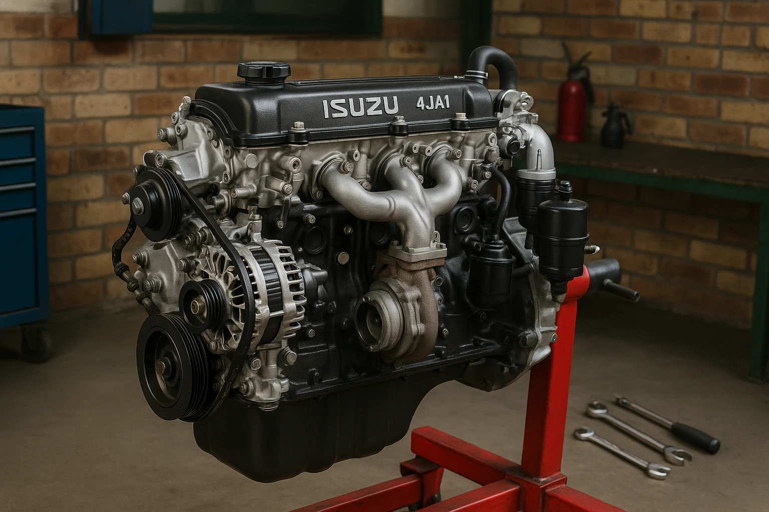 Isuzu 4JA1 Engine Specs with Service Intervals and Oil Capacity
