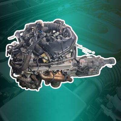 Toyota 2GR‑FE 3.5L V6 Engine with Automatic Gearbox, ECU, and Wiring